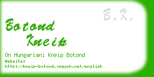 botond kneip business card